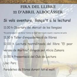 La literatura reina este domingo en Albocàsser / La literatura regna aquest diumenge a Albocàsser